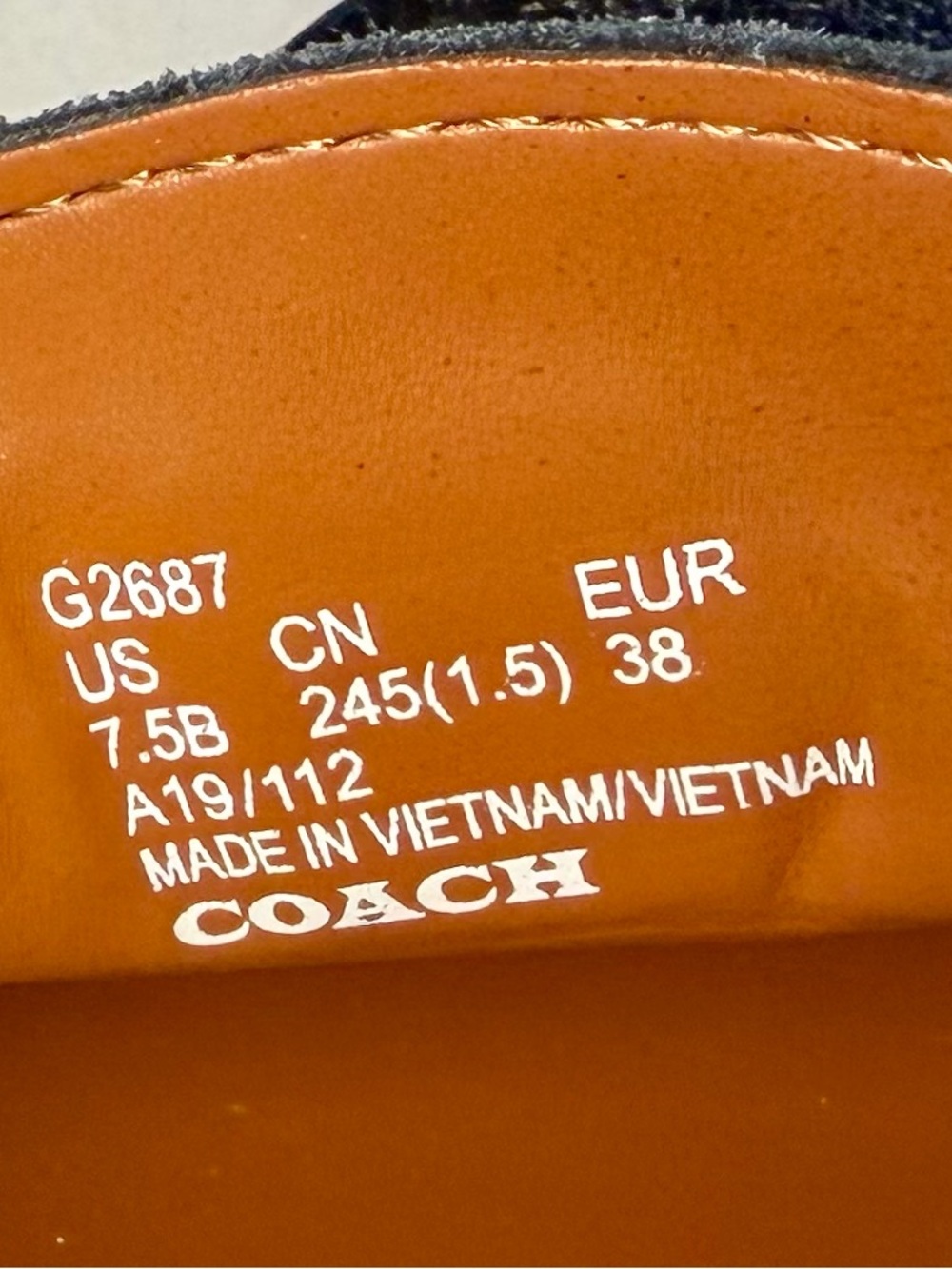 Coach Black Pebbled Leather Driver Loafers Horse & Carriage Logo Women’s 7.5B - Picture 13 of 13